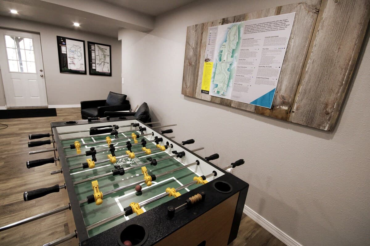 Game room with foosball