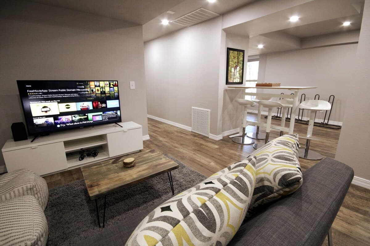 Downstairs living space